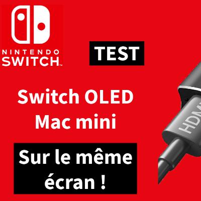 Jouer à la Nintendo Switch OLED et utiliser son Mac sur le même écran !