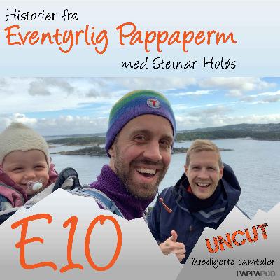 Pappa og baby på kjøretur til Sørlandet