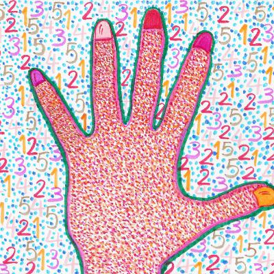 #20.4 Kinderboekenweek, elke dag een versje van July Vijgen. Vandaag: Mien vingerkes