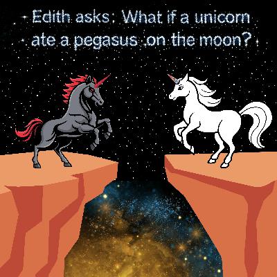 382. Edith asks: What if a unicorn ate a pegasus on the moon? (Part 2) 382. Edith asks: What if a unicorn ate a pegasus on the moon? (Part 2)