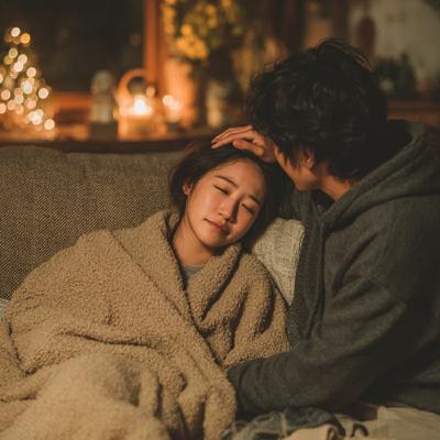 #204 被室友照顧晚上發燒的妳 [R18] [曖昧] [告白] [事後安慰]