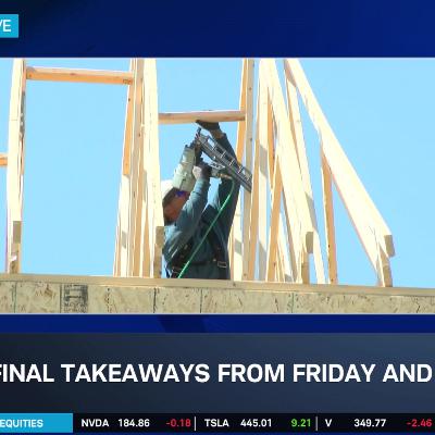 Friday's Final Takeaways: Mixed Jobs & Sentiment, Homebuilders Rally