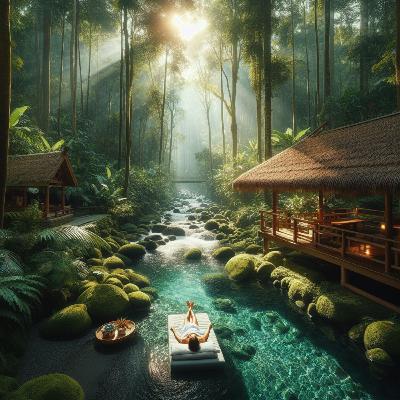 424. Perfect Spa Sound + Healing River in a Forest for Ultimate Relaxation (9 hours)