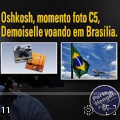 Oshkosh, momento foto C5 e Demoiselle voando em Brasília. # 327