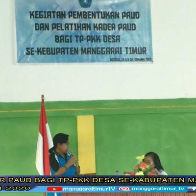 PELATIHAN KADER PAUD DI MANGGARAI TIMUR