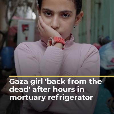 Gaza girl resuscitated in mortuary as family prepared to bury her  | AJ#shorts