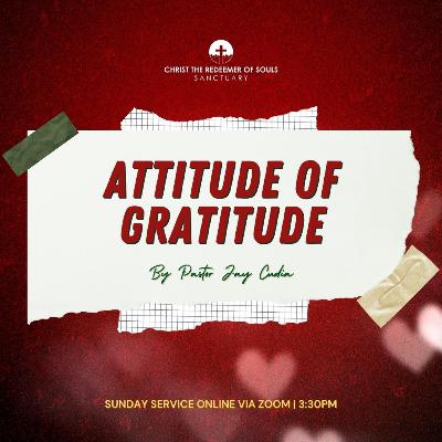 ATTITUDE OF GRATITUDE