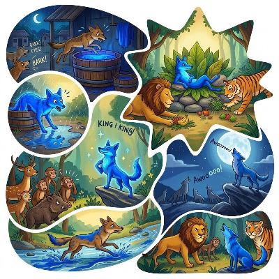 The Blue Jackal | Little Sleepy Tales
