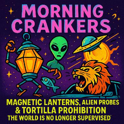 Magnetic Lanterns, Alien Probes & Tortilla Prohibition — The World Is No Longer Supervised Morning Crankers Magnetic Lanterns, Alien Probes & Tortilla Prohibition — The World Is No Longer Supervised Morning Crankers