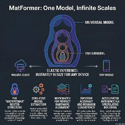 MatFormer: Nested Transformer for Elastic Inference