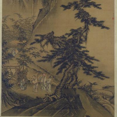 三顾草庐图（明·戴进）刘备三顾草庐