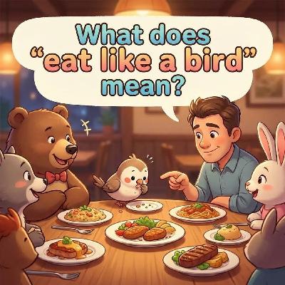 Eat like a bird – Small appetite Eat like a bird – Small appetite