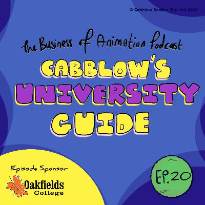 Ep. 20 - OAKFIELDS COLLEGE: Animation Portfolios, Lectures & Laughter