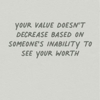 Knowing your Worth