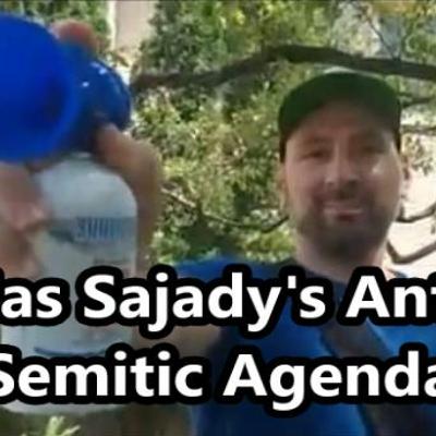 Pervert Mas Sajady & Handler Fei Zhou's Antisemitic Cult - 7-2019 Protest 1