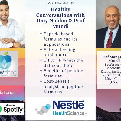 S3 E3 Healthy Conversations with Dr Mundi - Peptide based formulas and its applications
