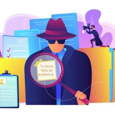 Tu tanta falta de evidencia