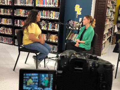 Teacher Erica Kang + Student Bitia Alanis