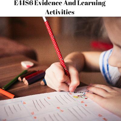 E41S6 Evidence And Learning Activities