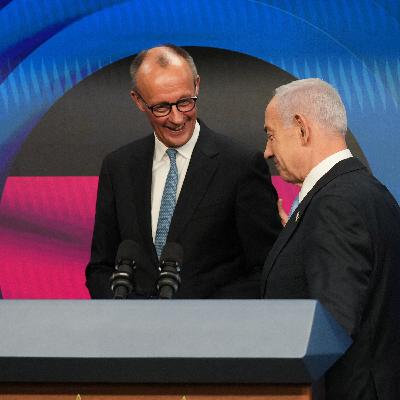 Germany’s chancellor pledges staunch support in Israel