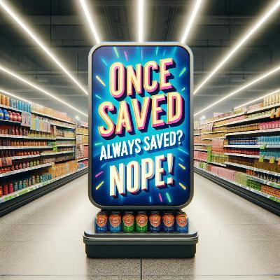 Once saved always saved? NOPE! Once saved always saved? NOPE!