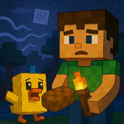 Episode 20 – The Mysterious Sound at Night (Bedtime Story for Kids) | Karlik’s Minecraft Stories