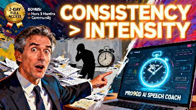 Consistency BEATS Intensity | The Real Key to Smooth, Confident Speech | Pro90D AI Speech Coach