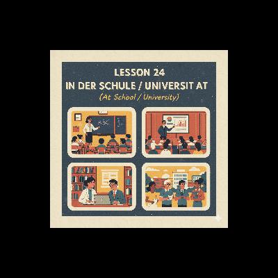 Lesson 24 | In der Schule / Universität | At School / University | German A1 (Telugu)