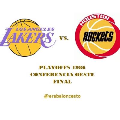 Era baloncesto - NBA 1986 (43) – Playoffs; Final Oeste; Lakers vs. Rockets
