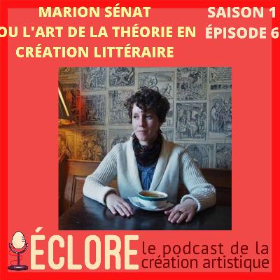 Marion Sénat ou l'art de la théorie en création littéraire