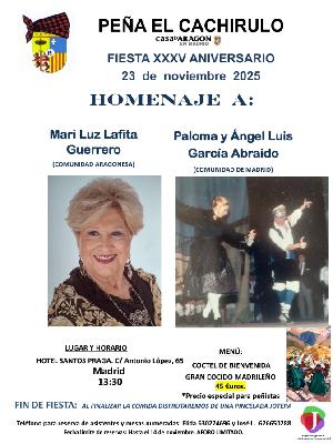 María Luz Lafita será 'Cachirulo de Honor' María Luz Lafita será 'Cachirulo de Honor'