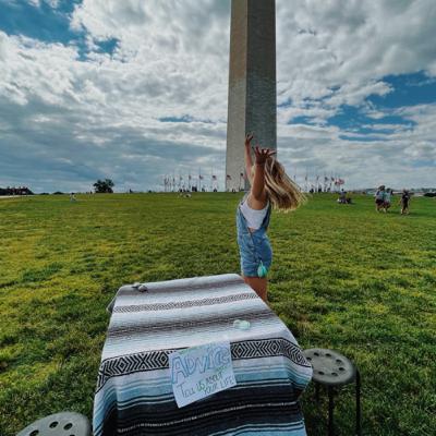 giving people free advice in Washington DC giving people free advice in Washington DC