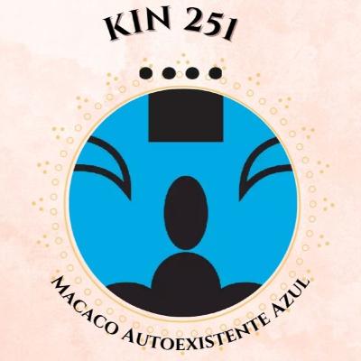 Leitura Kin 251 - Macaco Autoexistente Azul - NS1.38.05.16 - Seli Leitura Kin 251 - Macaco Autoexistente Azul - NS1.38.05.16 - Seli