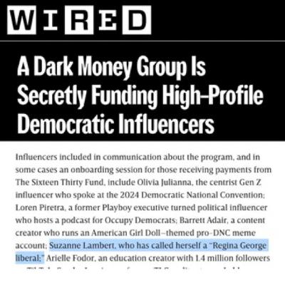 Taylor Lorenz Exposes DNCfluencer Dark Money Group