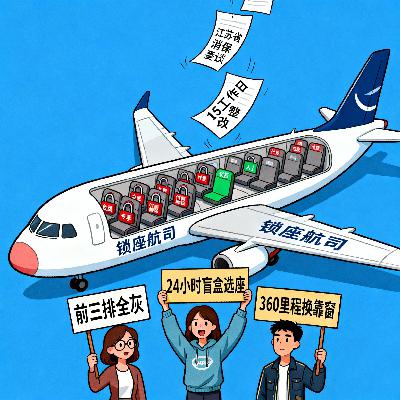 选座像开盲盒？经济舱“锁座”成风：你的座位，凭什么被航司“绑架”？