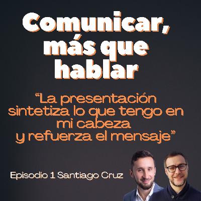 Café con Santiago Cruz 'En la presentación sintentizo lo que tengo en mi cabeza'