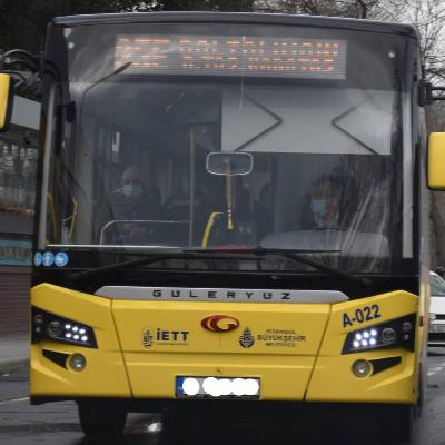 ASMR Public Transportation in Istanbul | 25E - ÖHO | Güleryüz Cobra 2021 | Full Ride | Massive Kickdowns | İdling Sound | Retarder | ASMR - White Noise |