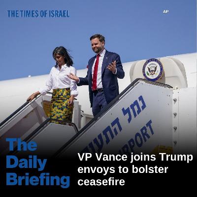 Day 746 - Vance flies in to help keep Trump's Gaza plan moving