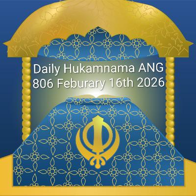 Daily Hukamnama: Sikh Wisdom ANG 806 Feburary 16th 2026 #hukamnama #darbarsahib