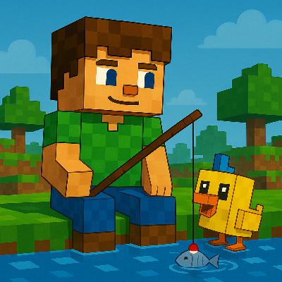 Episode 12 – The Fishing Adventure (Bedtime Story for Kids) | Karlik’s Minecraft Stories