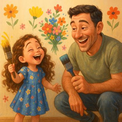 נעמי ואבא צובעים שמחה בקירות נעמי ואבא צובעים שמחה בקירות