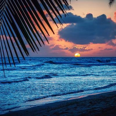 Mar caribe, sonido de olas del mar. Para relajarse, estudiar y dormir profundamente.