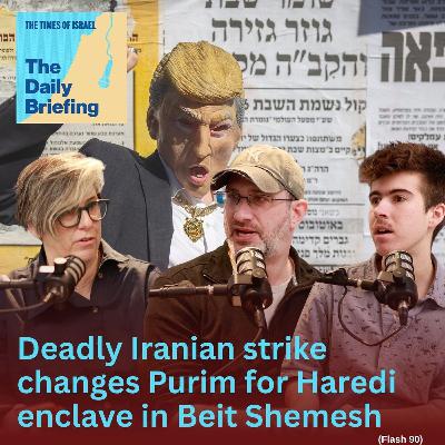 Deadly Iranian strike changes Purim for Haredi enclave in Beit Shemesh