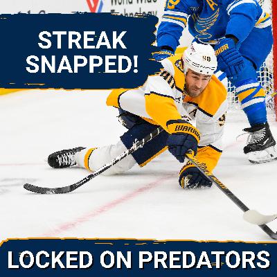 Nashville Predators win streak SNAPPED by Blues | How they can respond against Mammoth