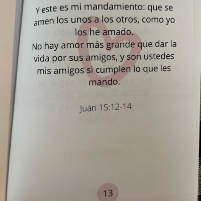 Día 13- Amor para el Alma / Juan 15:12-14