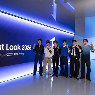 K-pop Artist Riize Attends CES... Samsung Shares AI Experience [CES 2026]"