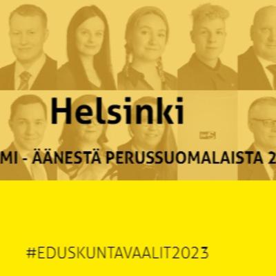 Perussuomalaisten kansanedustajaehdokkaat - Helsingin vaalipiiri 2023 Perussuomalaisten kansanedustajaehdokkaat - Helsingin vaalipiiri 2023