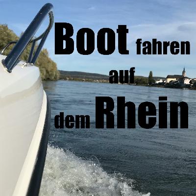 Boot fahren auf dem Rhein