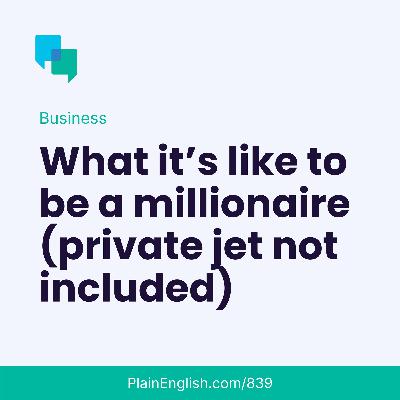 What does it mean to be a ‘millionaire’?