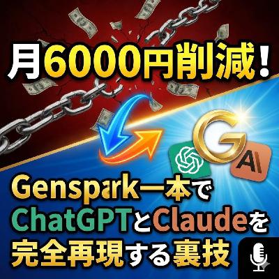 6000円削減!Genspark一本でChatGPTとClaudeを再現する裏技 6000円削減!Genspark一本でChatGPTとClaudeを再現する裏技